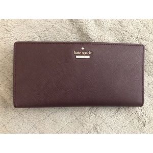 KATS SPADE WALLET - MAHOGANY